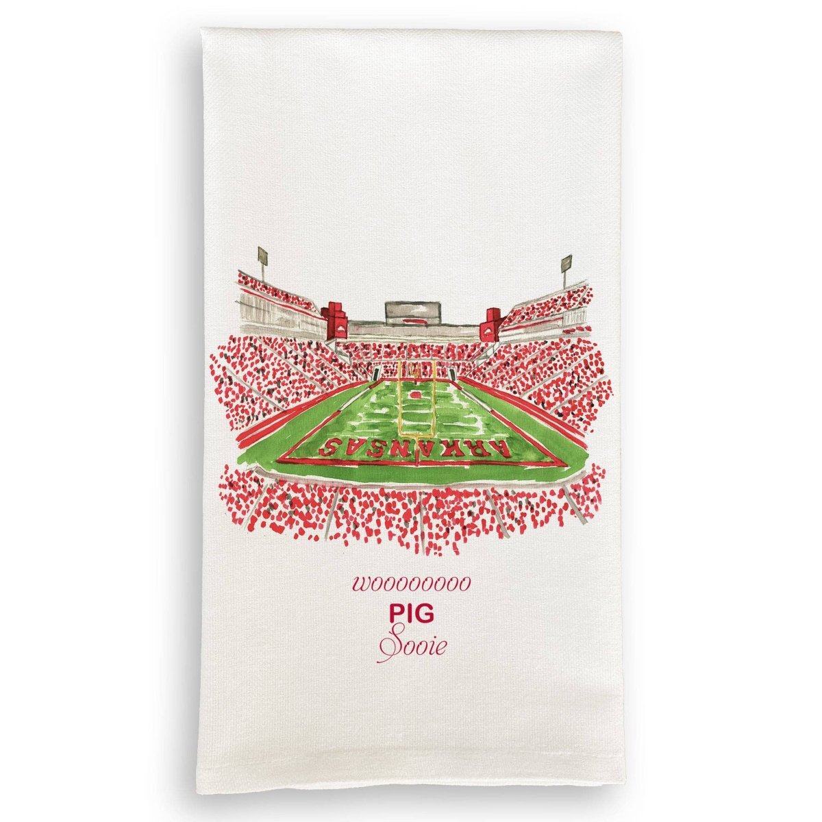 University of Arkansas Stadium Tea Towel - The Savory Pantry