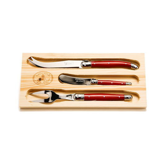 Three Piece Cheese Set | Red