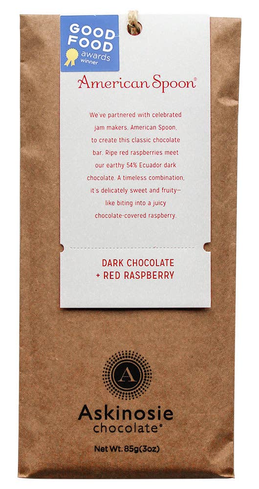 Dark Chocolate + Red Raspberry Bar - The Savory Pantry