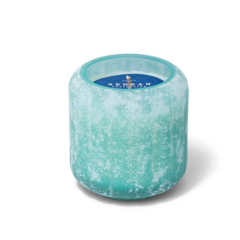 Aqua Anemone Stacking Candle - Olive & Sage