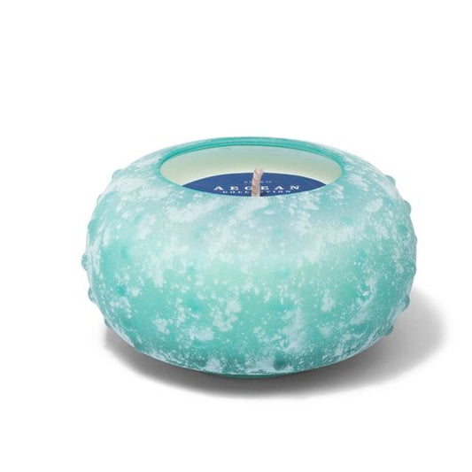 Aqua Urchin Stacking Candle - Olive & Sage