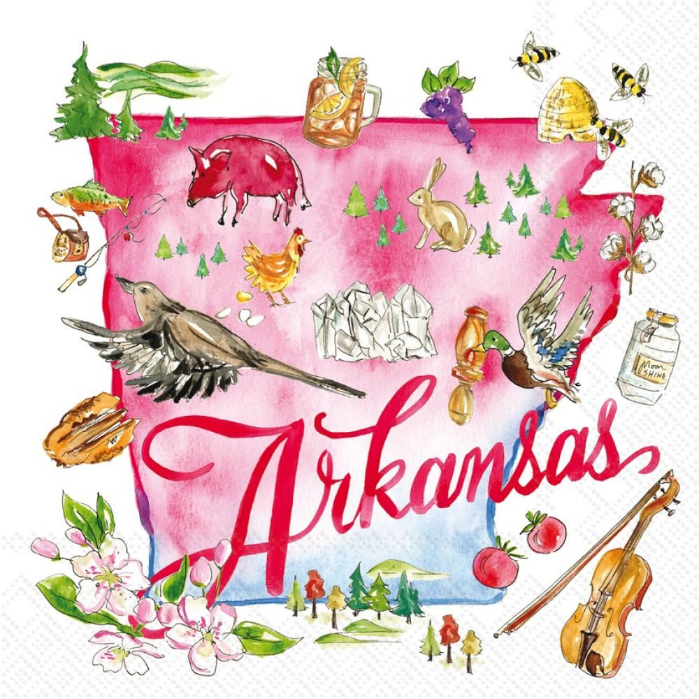 Arkansas Cocktail Napkins - The Savory Pantry