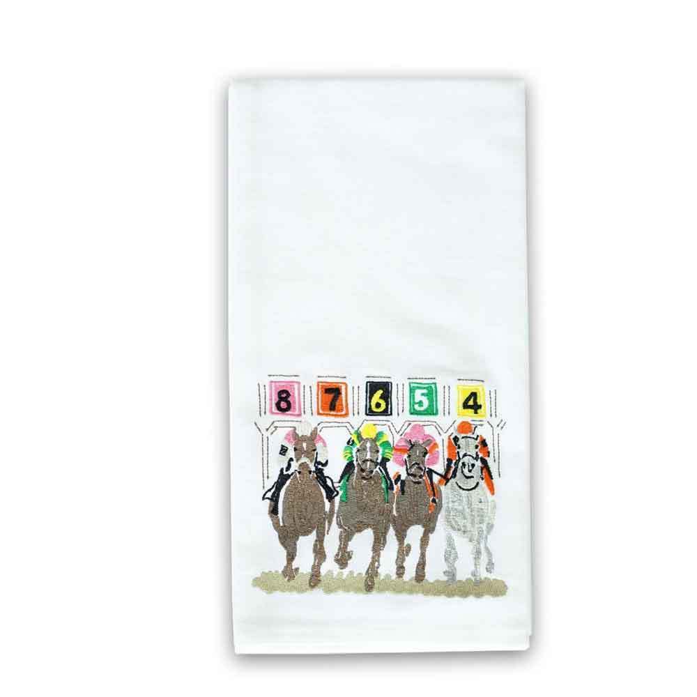 Away They Go Embroidered Hand Towels | Set of 2 - The Savory Pantry