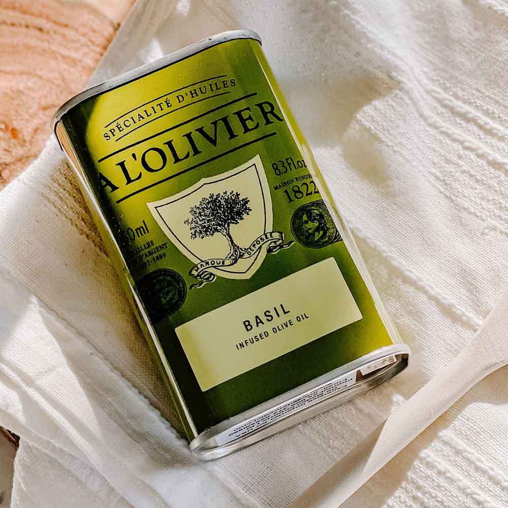 A L'Olivier Basil Infused Olive Oil - The Savory Pantry