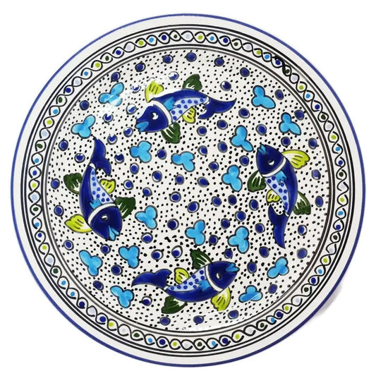 Blue Fish Round Platter | 13"