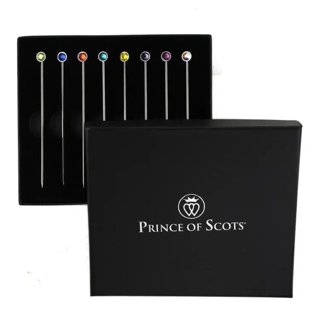 Bright Gem Crystal Cocktail Picks | Set of 8 - The Savory Pantry