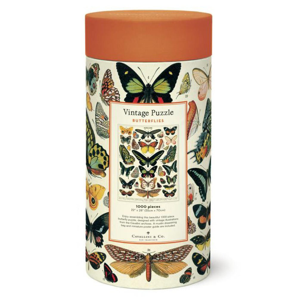 Vintage Butterflies 1,000 Piece Puzzle - The Savory Pantry