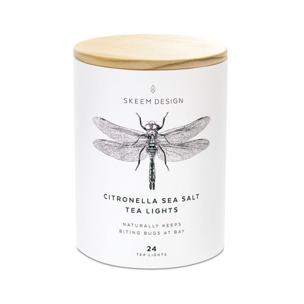 Citronella Sea Salt Tea Lights - The Savory Pantry