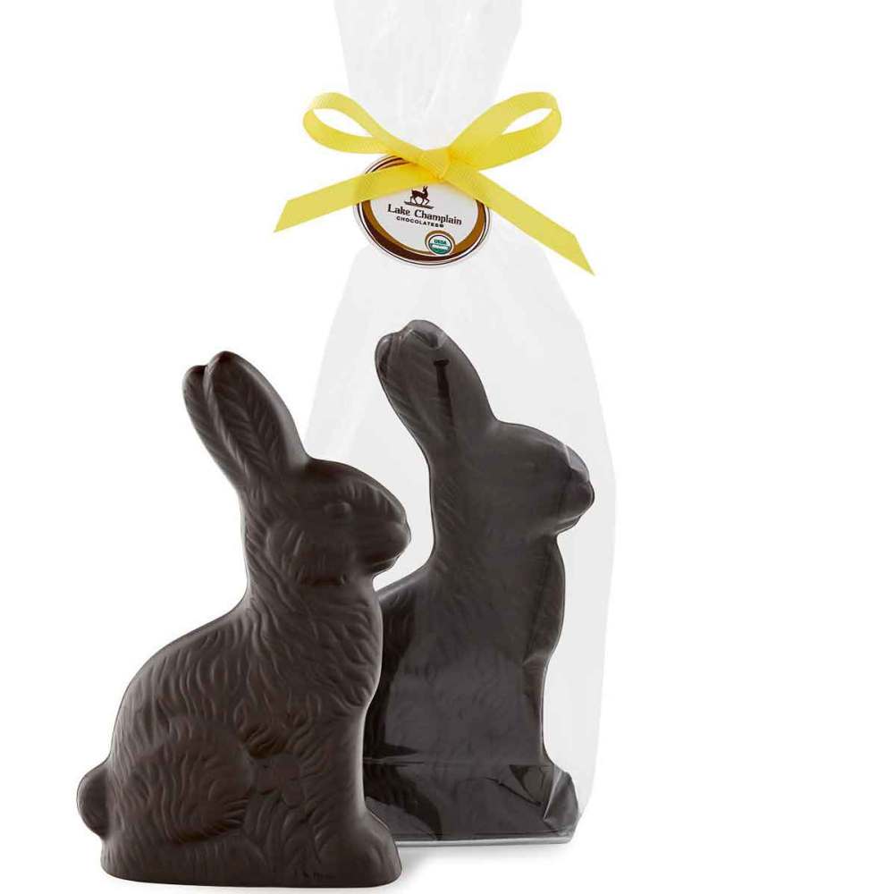 Solid Organic Dark Chocolate Bunny - The Savory Pantry