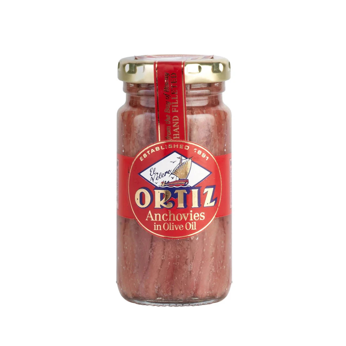 Ortiz | Anchovies in Olive Oil | Glass Jar - The Savory Pantry