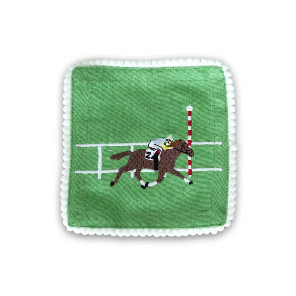 Finish Line Embroidered Cocktail Napkins