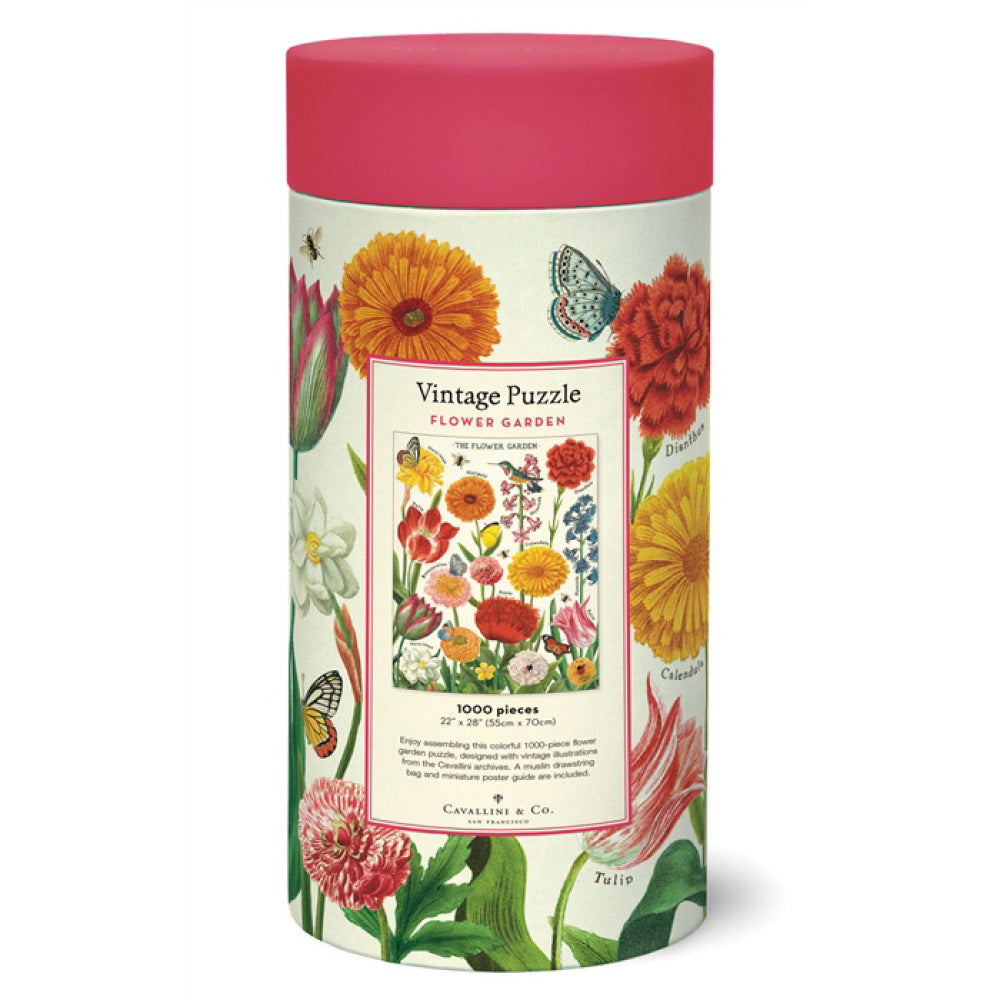 Flower Garden Vintage Jigsaw Puzzle