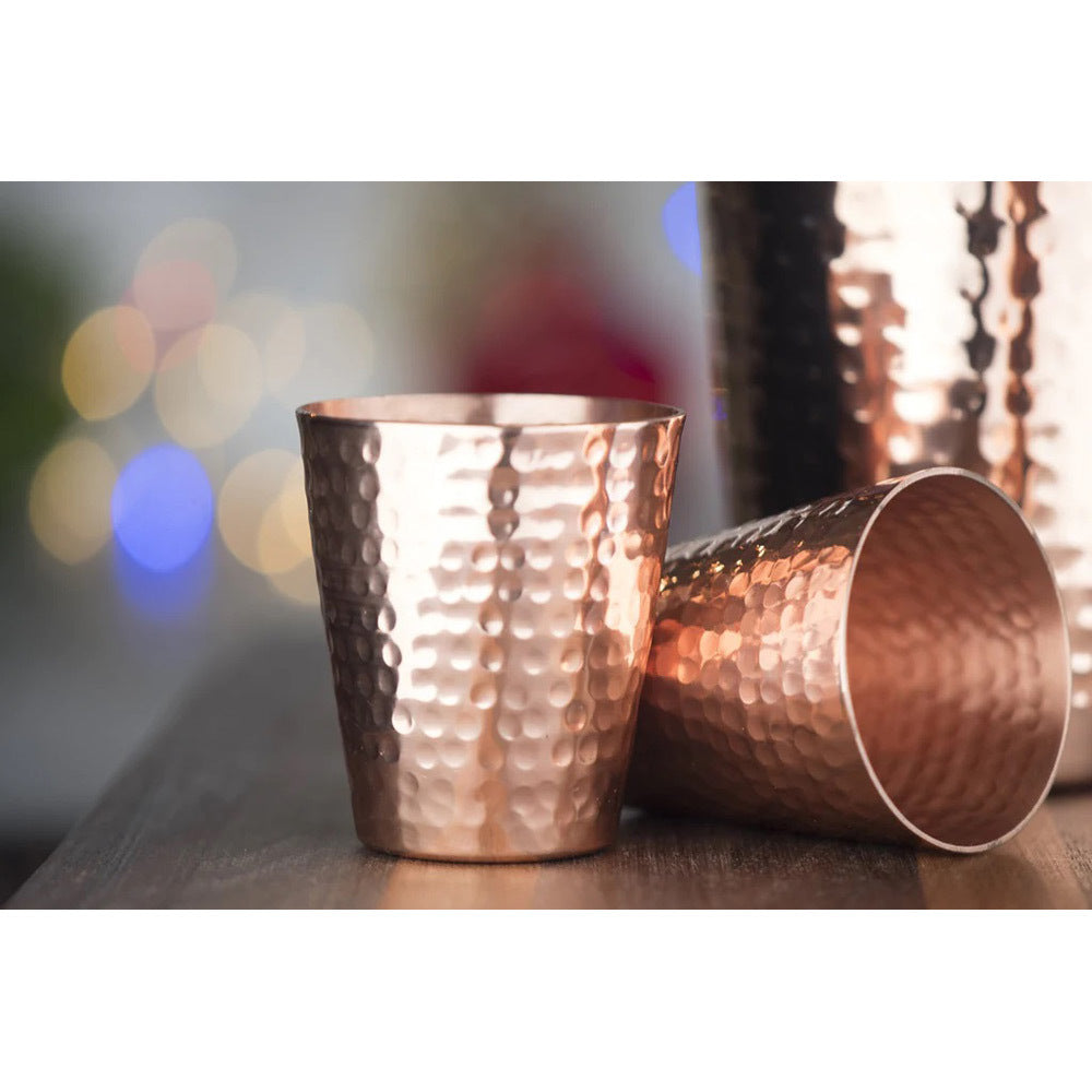 Hammered Copper Shot Glasses | Set of 2