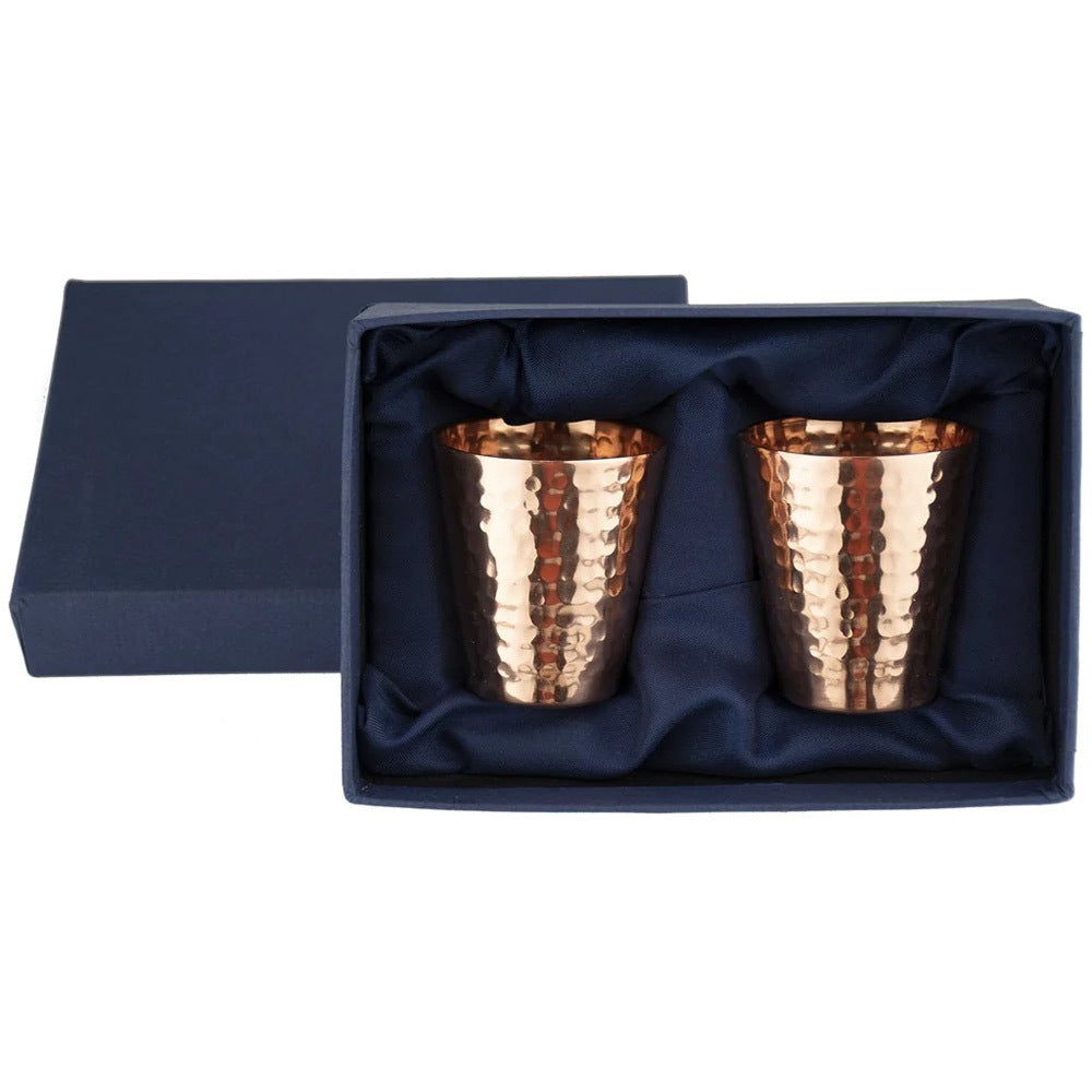 Hammered Copper Shot Glasses