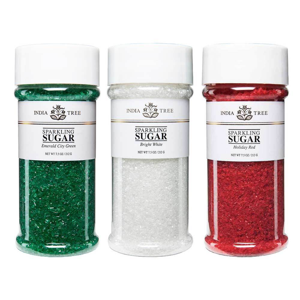 Trio of Holiday Sparkling Sugars