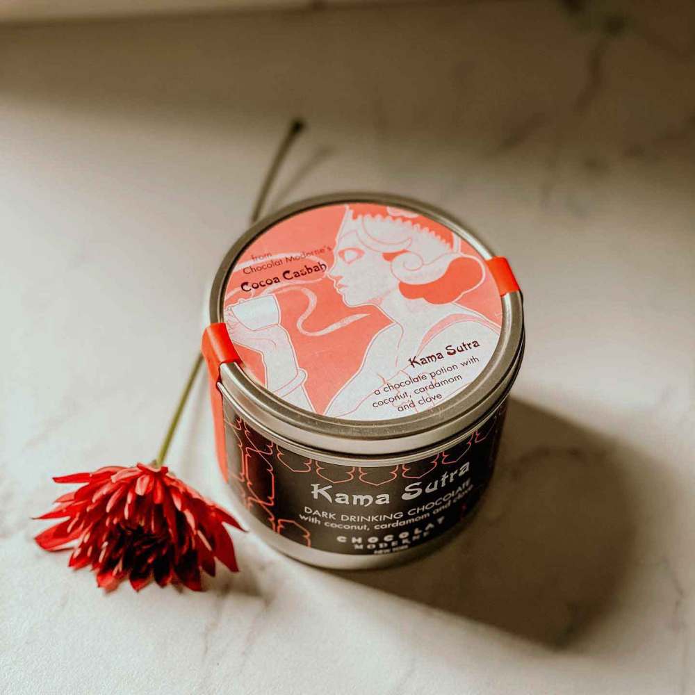 Kama Sutra Drinking Chocolate with Coconut Cardamom & Clove - The Savory Pantry