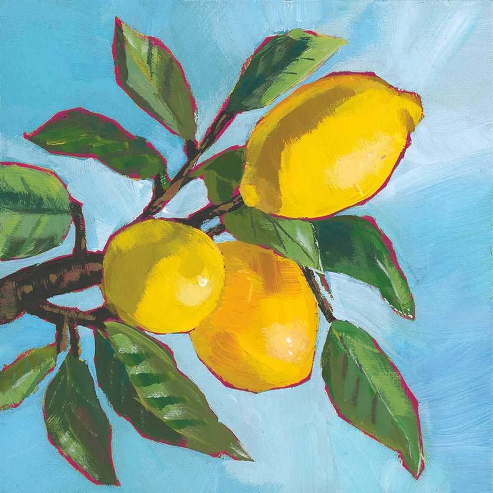 Lemon Musee Beverage Napkin - The Savory Pantry