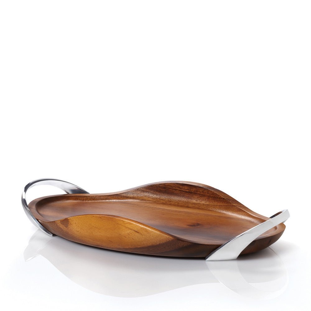 Bella Wood Handled Tray - 18 in. - The Savory Pantry