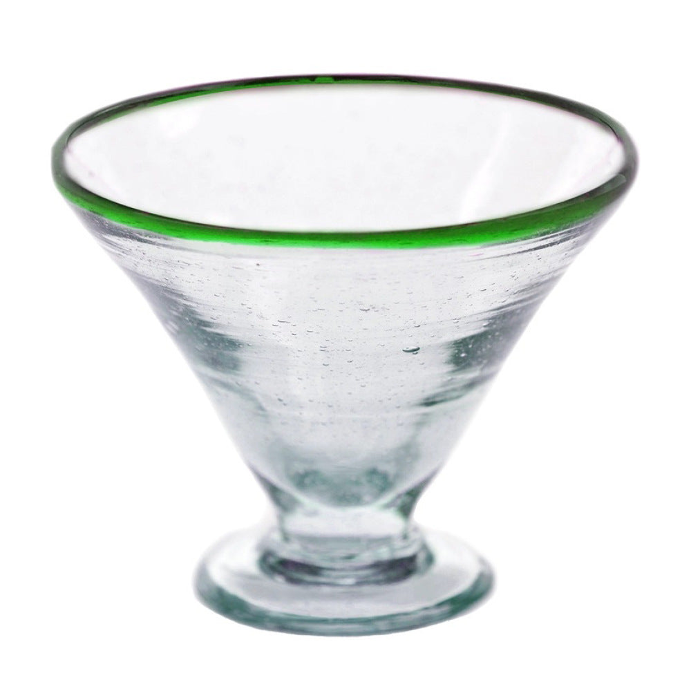 Green Rim Margarita Glasses