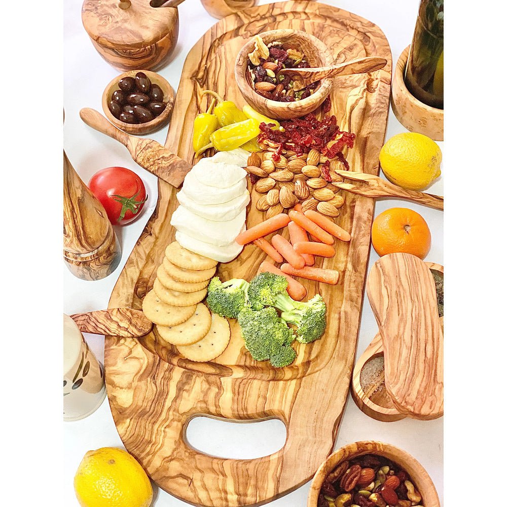Olive Wood Cheese & Charcuterie Board | 17-18" - The Savory Pantry