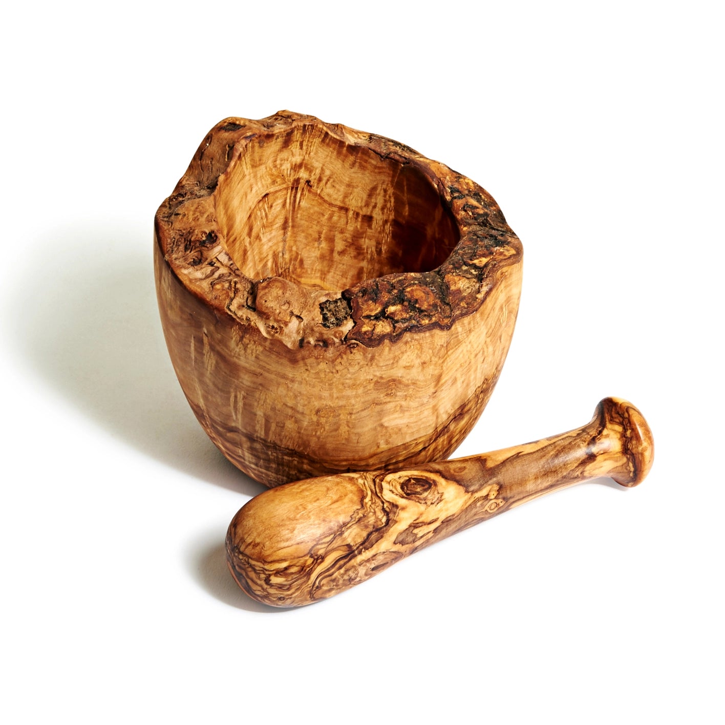 Free Form Olive Wood Mortar & Pestle | 4"