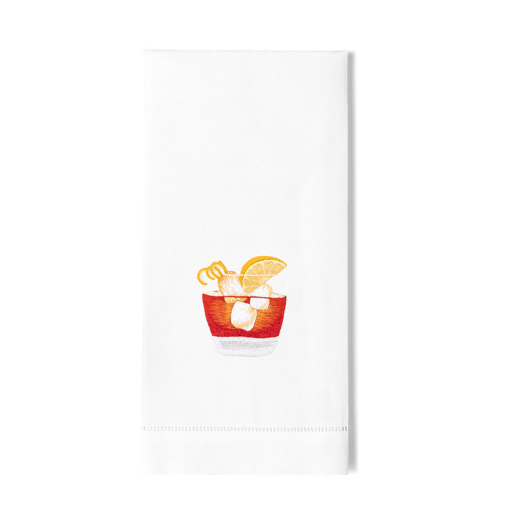Negroni Hand Embroidered Bar Towel