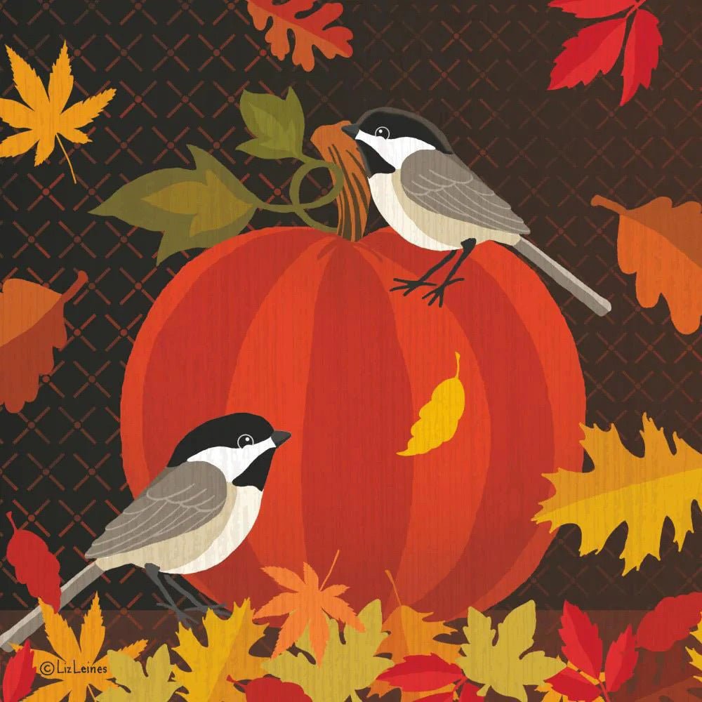 October Pumpkin Cocktail Napkin - The Savory Pantry