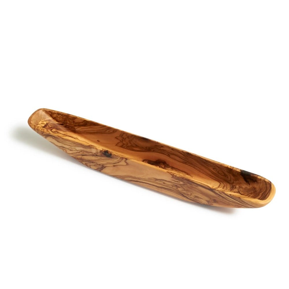Olive Wood Olive Boat - The Savory Pantry