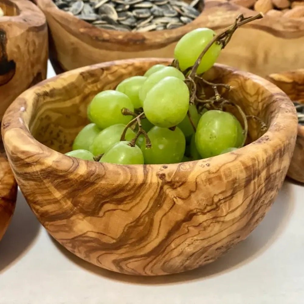Olive Wood Snack Bowl - The Savory Pantry