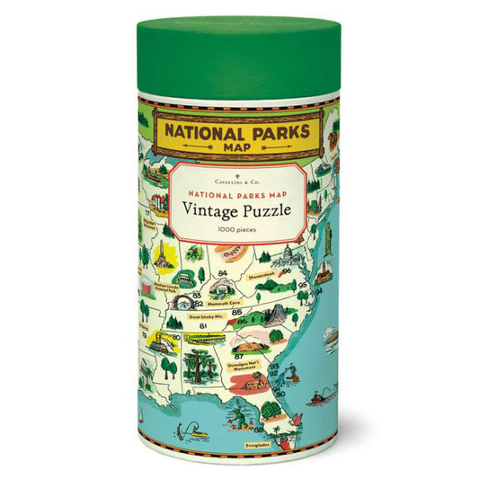 National Parks Map 1,000 Piece Puzzle