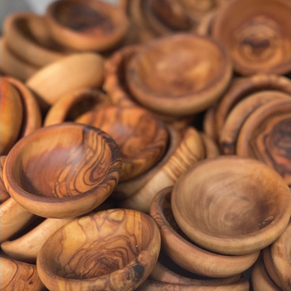 Olive Wood Pinch Bowl - The Savory Pantry