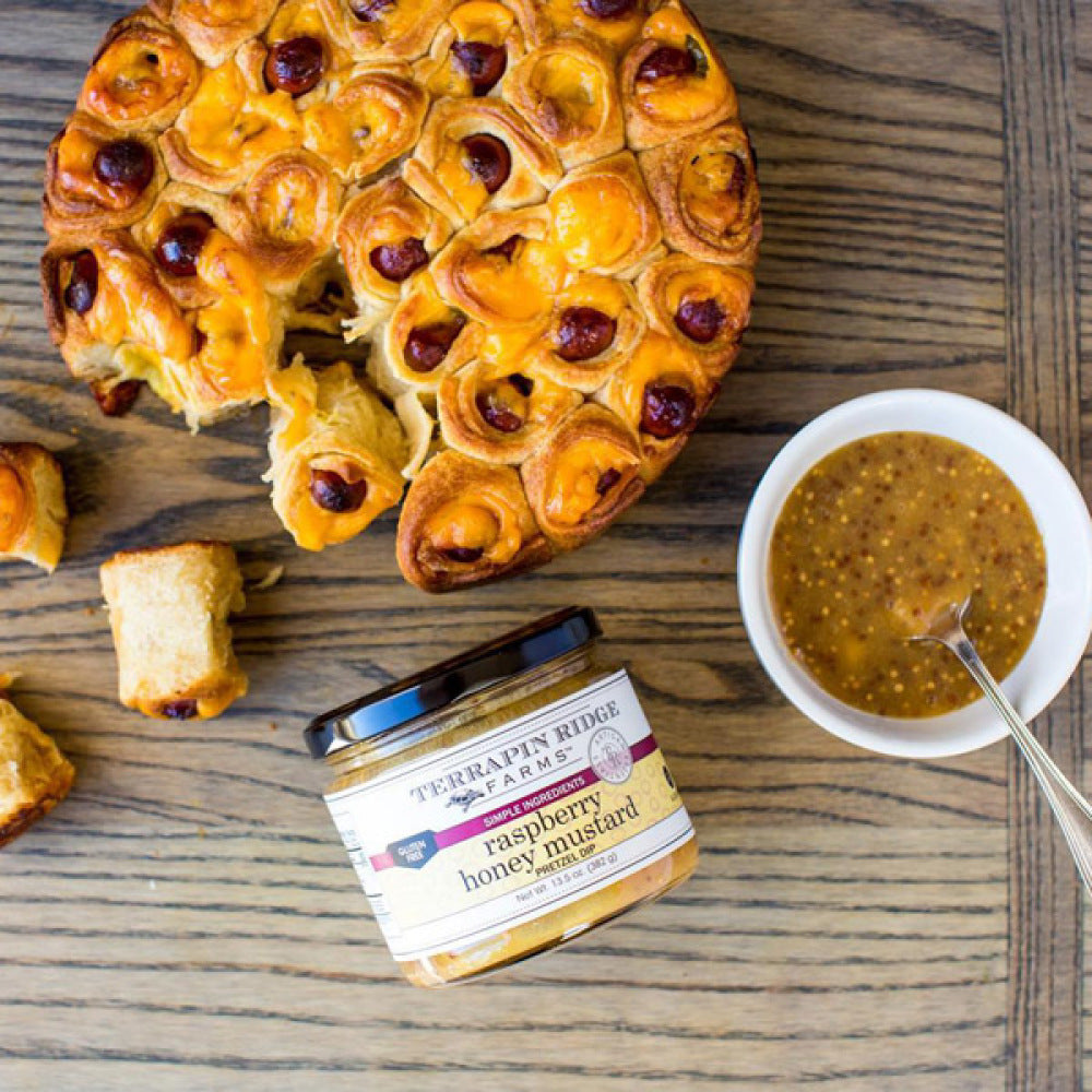 Raspberry Honey Mustard Pretzel Dip