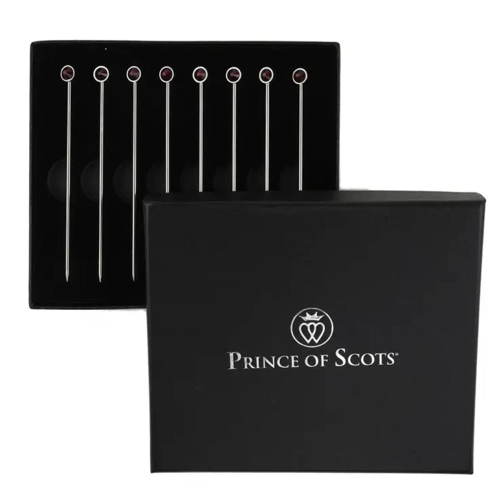 Ruby Crystal Cocktail Picks