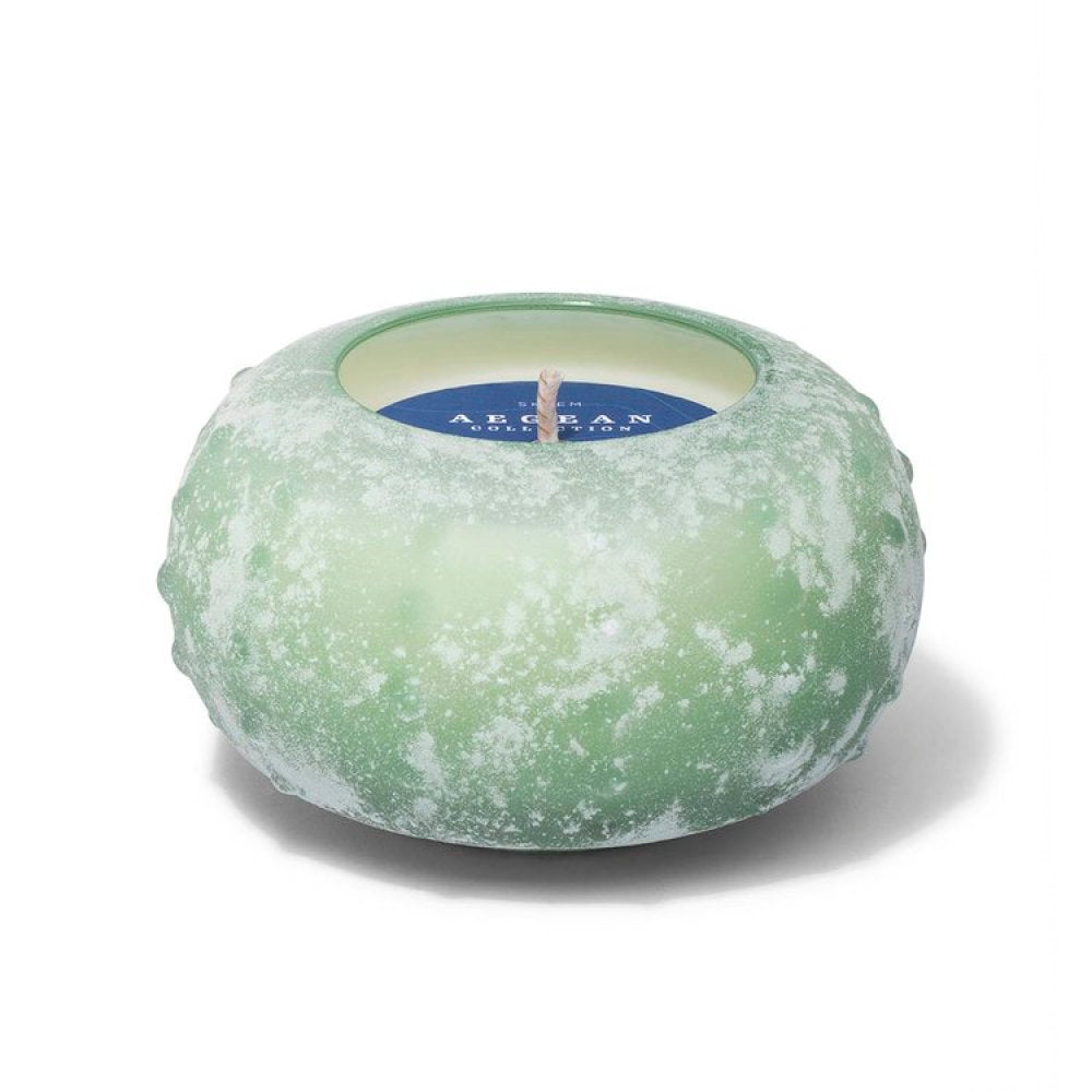 Sea Foam Urchin Stacking Candle - Olive & Sage