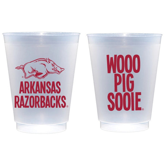 University of Arkansas Shatterproof Cups | Set of 10