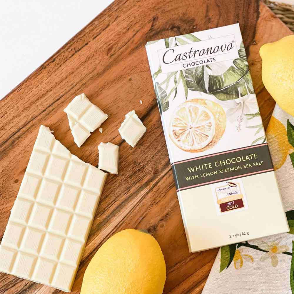 White Chocolate with Sicilian Lemon Oil & Sea Salt