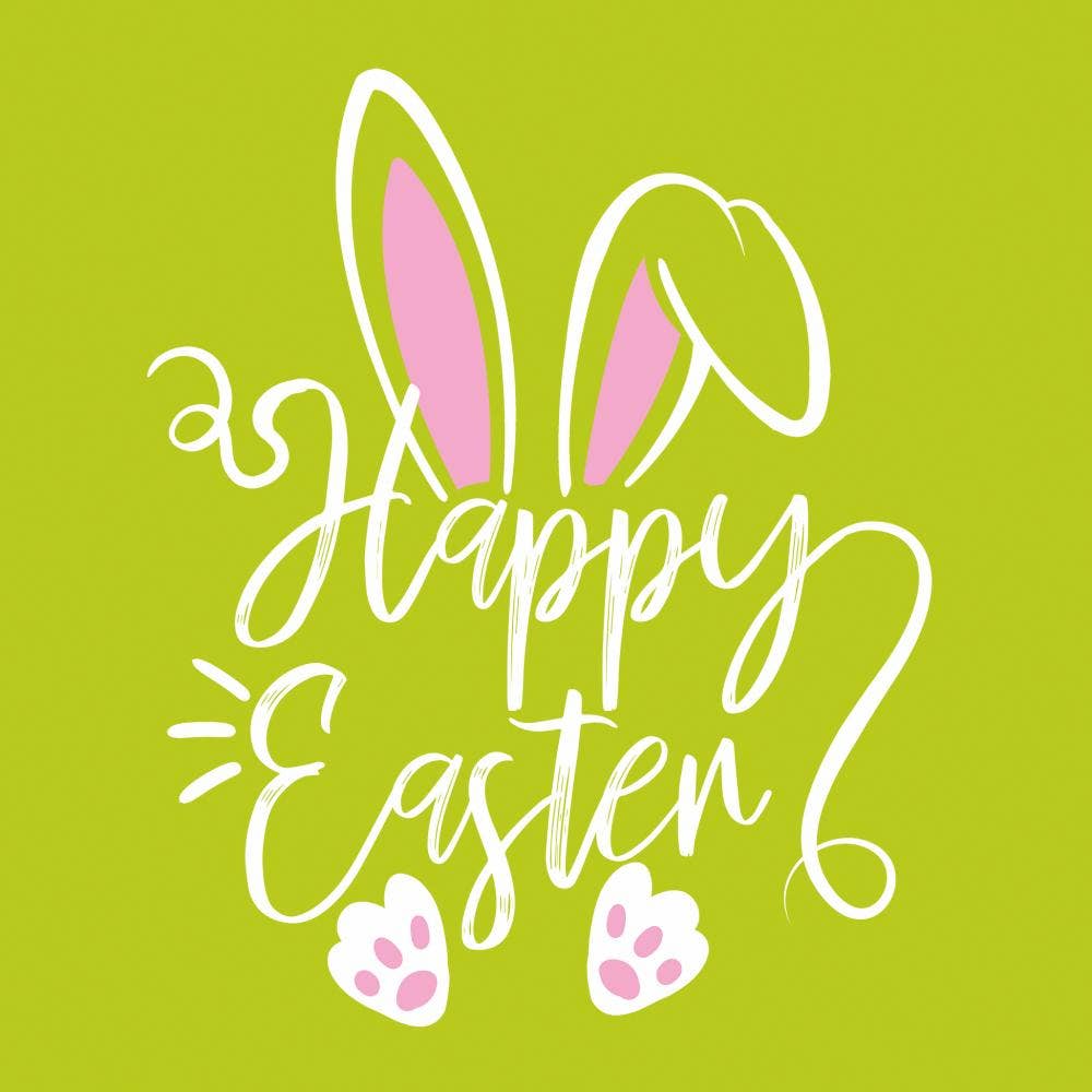 Happy Easter Beverage Napkins - The Savory Pantry