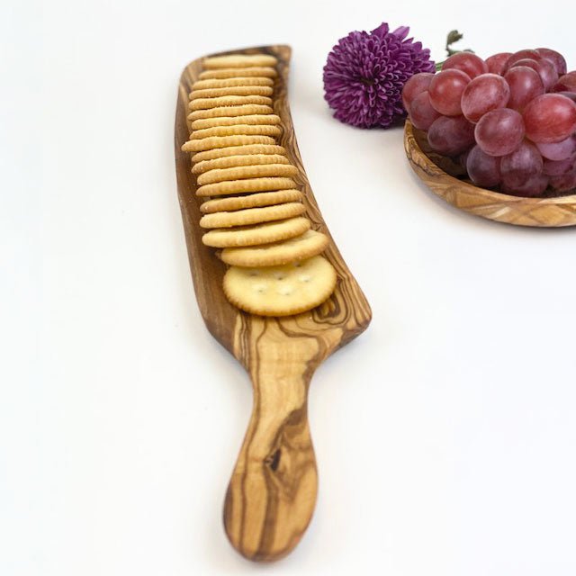 Olive Wood Cracker Tray - The Savory Pantry