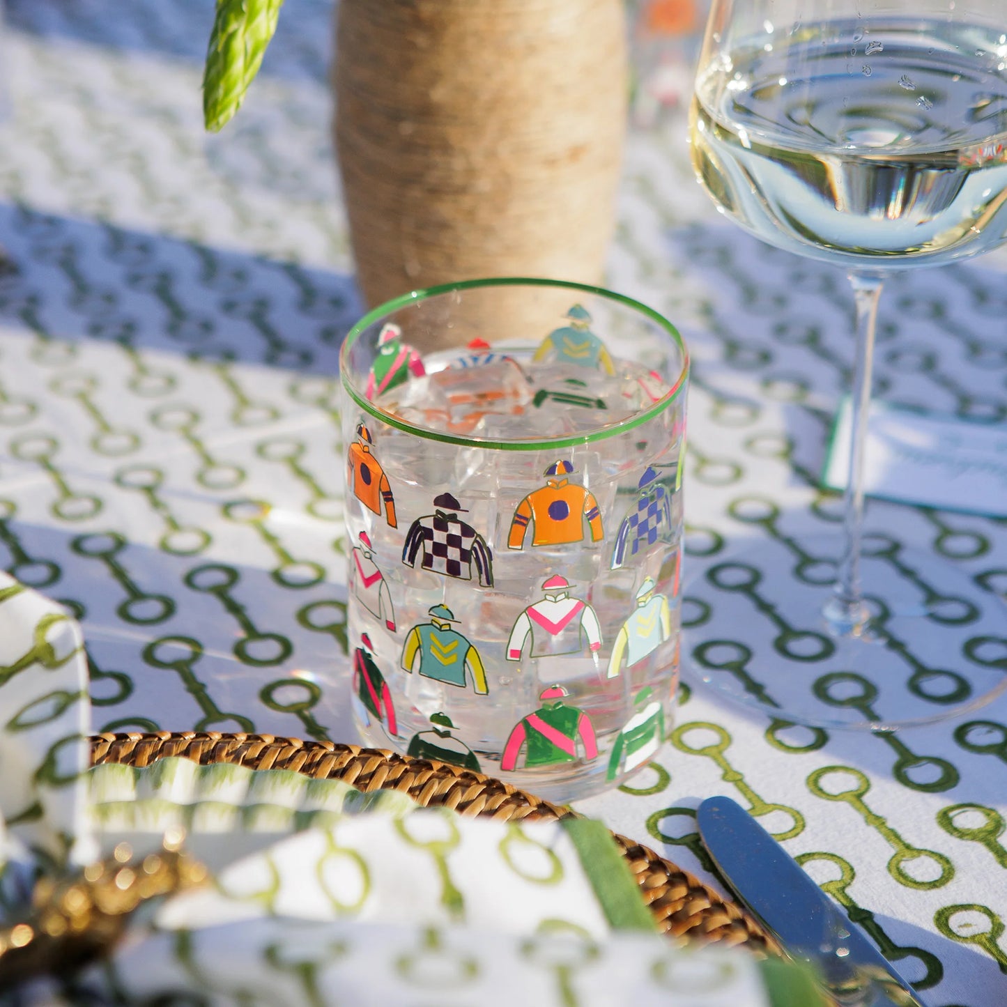 Racing Silks Bourbon Glasses | Set of 4