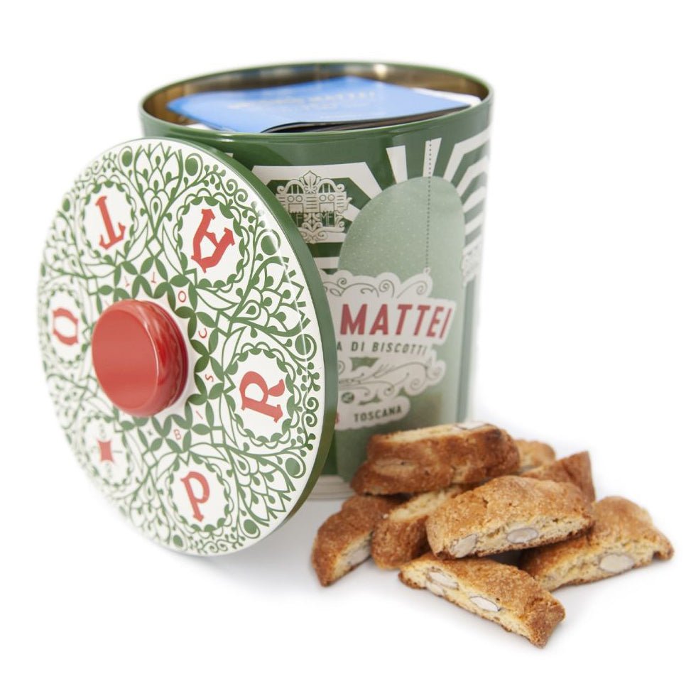 Antonio Mattei Almond Biscotti Gift Tin - The Savory Pantry