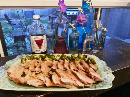 Pork Tenderloin with Apple Cider Au Jus - The Savory Pantry