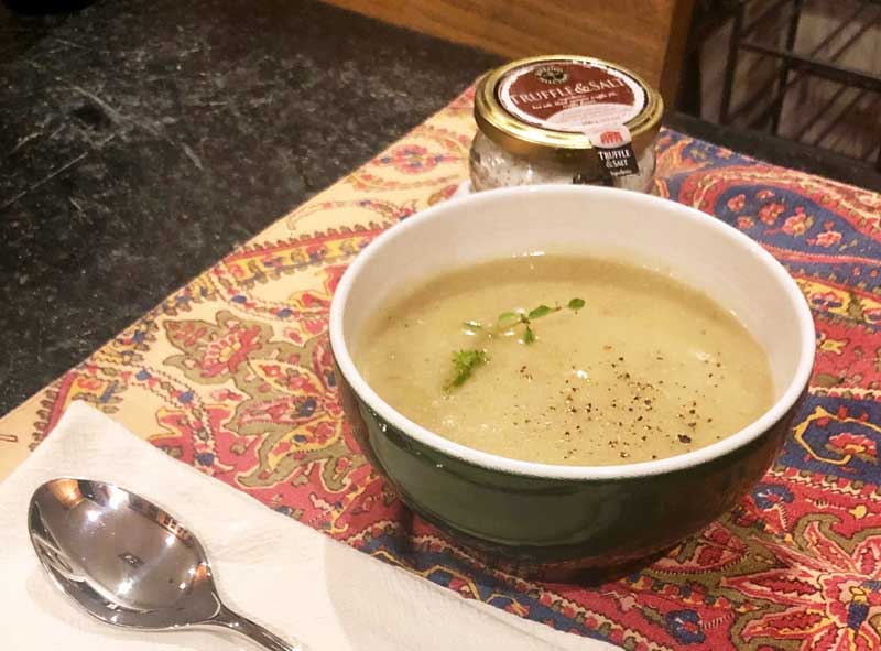 Potato Leek Soup with a Truffle Twist - The Savory Pantry