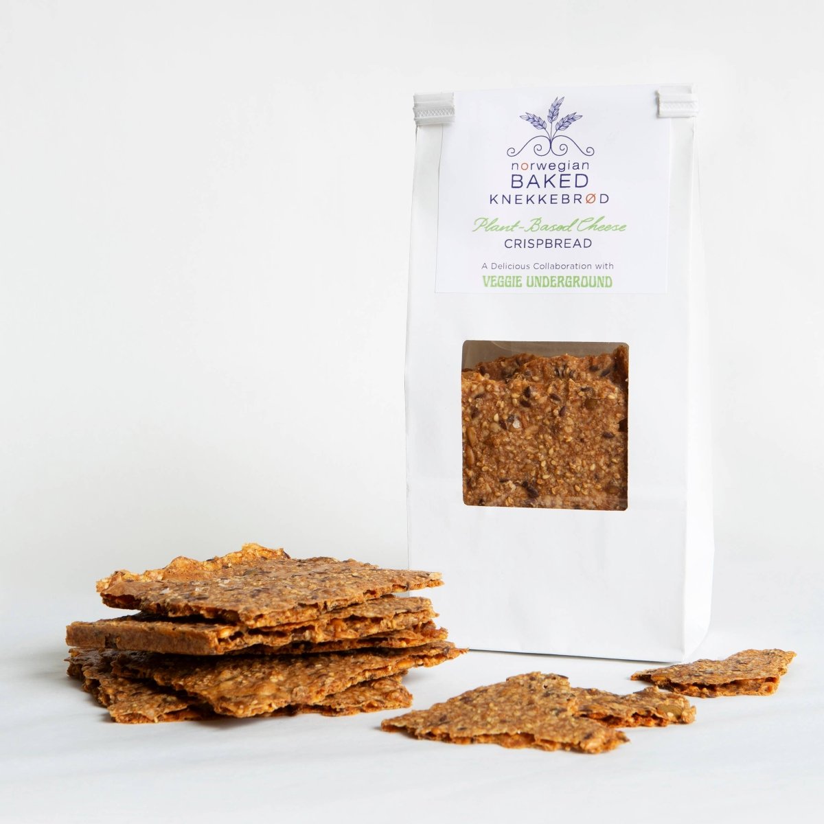 Plant-Based Cheese Norwegian Crisp Bread - The Savory Pantry