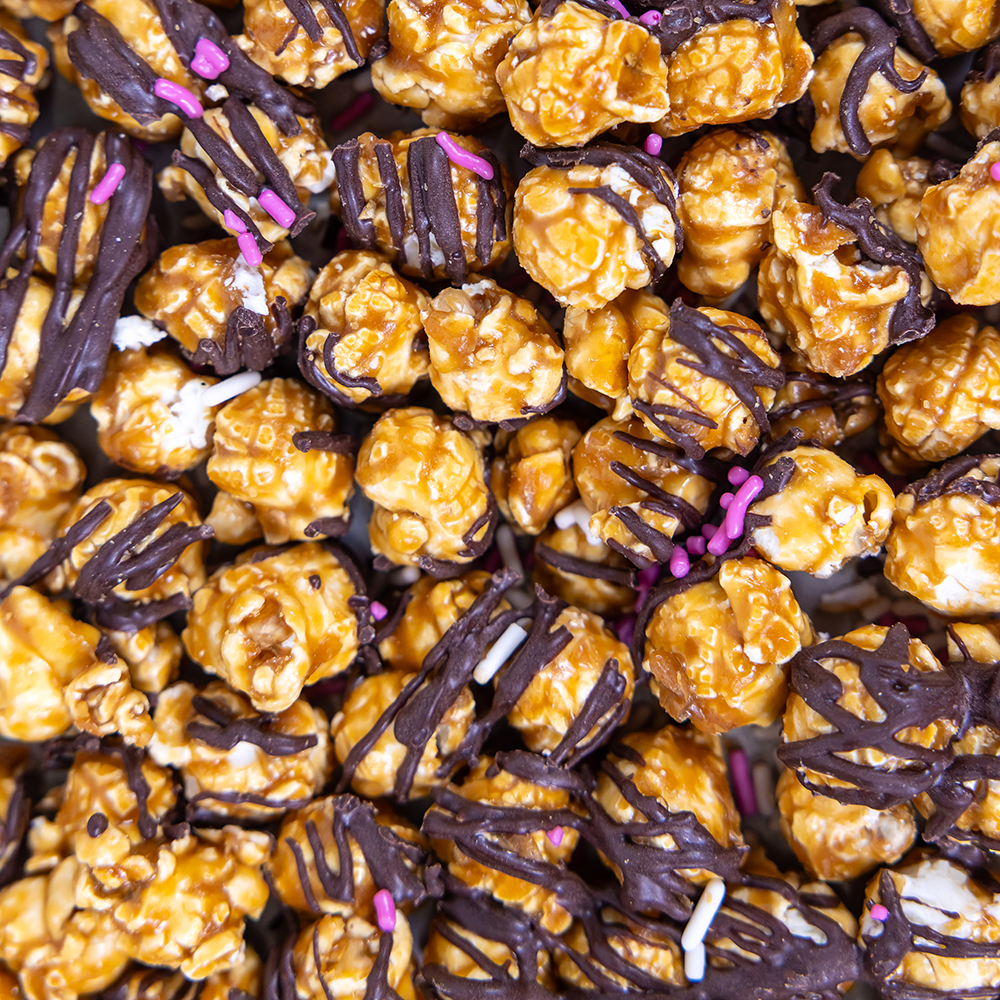Hand-Crafted Dark Chocolate & Raspberry Popcorn - The Savory Pantry