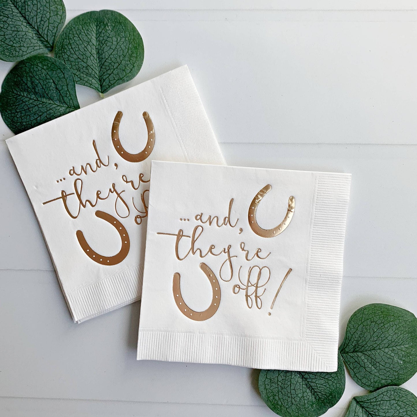 And They're Off Cocktail Napkins