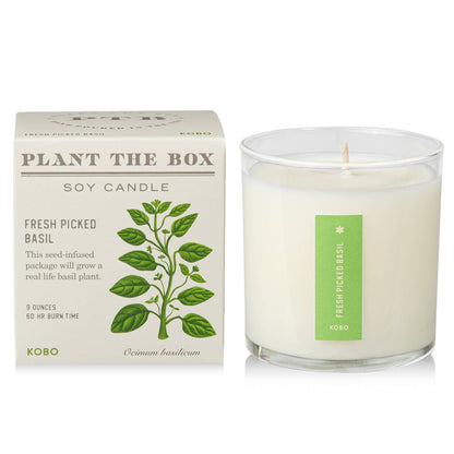 KOBO Fresh Picked Basil Seed Candle