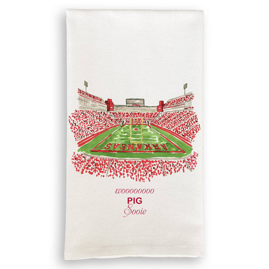 University of Arkansas Stadium Tea Towel