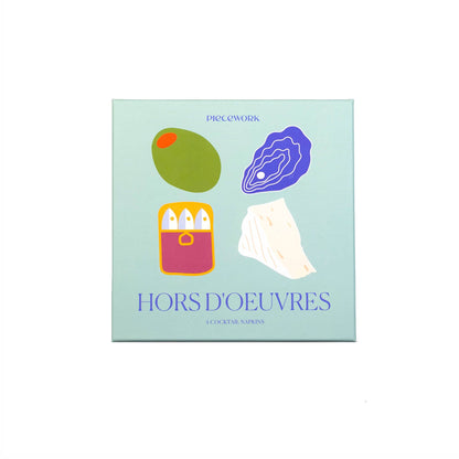 Hors D'Oeuvres Cocktail Napkins | Set of 4