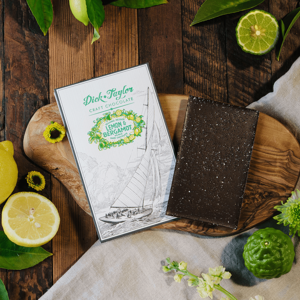 Lemon Bergamot 65% Dark Chocolate - The Savory Pantry