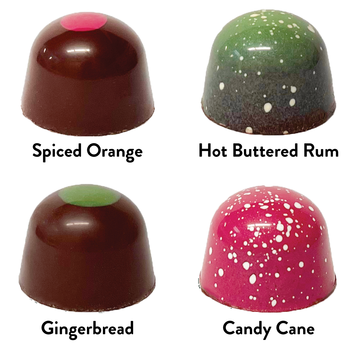Hand-Crafted Holiday Bonbon Collection | 12 Pieces